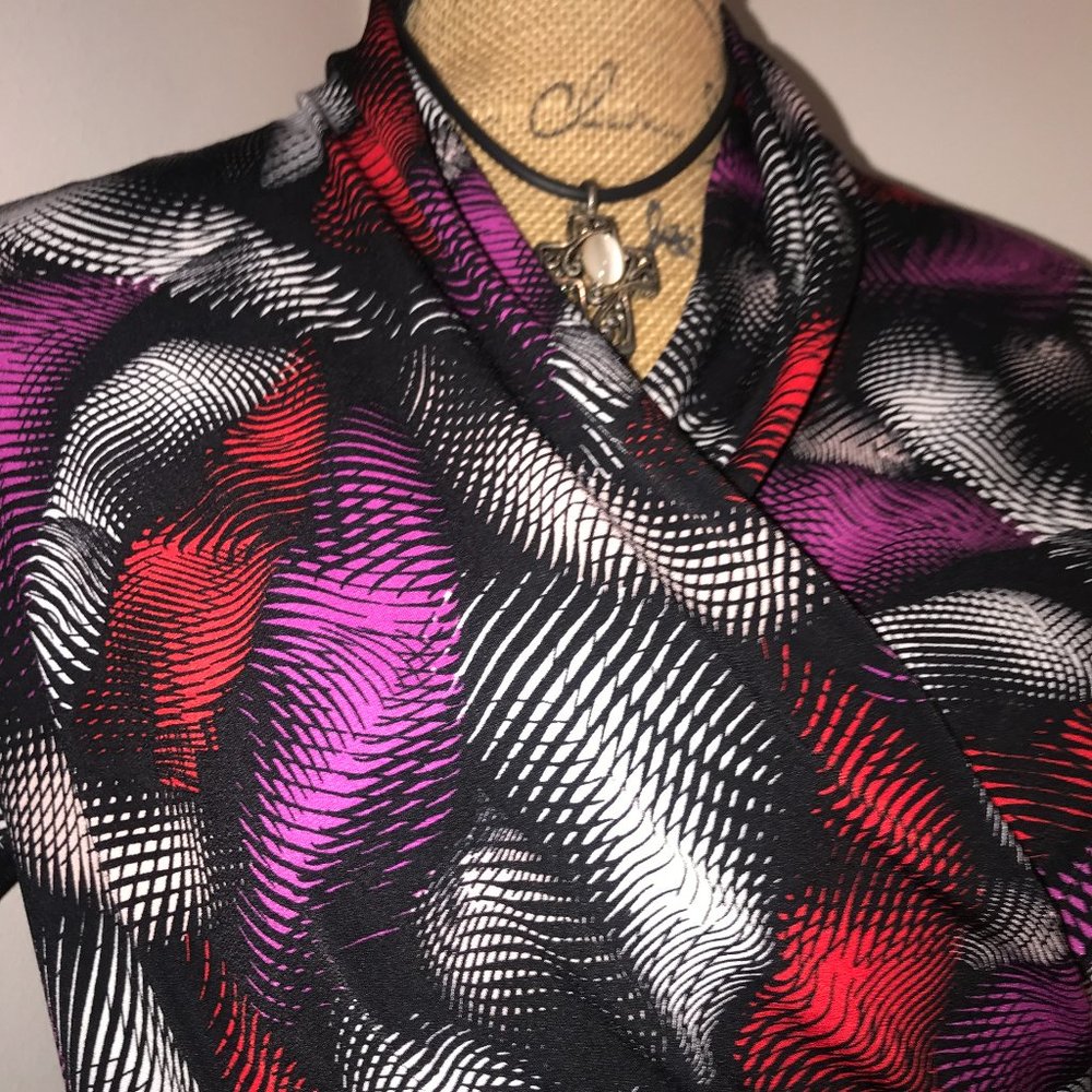 Vince Camuto Multi Color Design Front Wrap Top - image 8